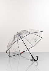 Muumi Tikapuut sateenvarjo 3M heijastavalla reunalla musta 1D