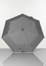 Edullinen kokoontaitettava heijastava Muumi Tikapuut sateenvarjo harmaa 2E