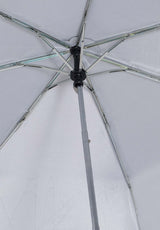 Edullinen kokoontaitettava heijastava Muumi Tikapuut sateenvarjo harmaa 6G