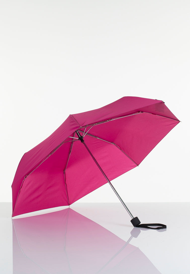 Lasessorrain-Edullinen kokoontaitettava sateenvarjo - 8790-Vadelma-Sivusta