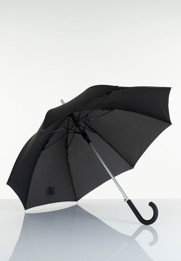 Lasessorrain-Automaattinen pitkä sateenvarjo - 8774-Neopreenipinnoitettu liukumaton musta-Sivusta