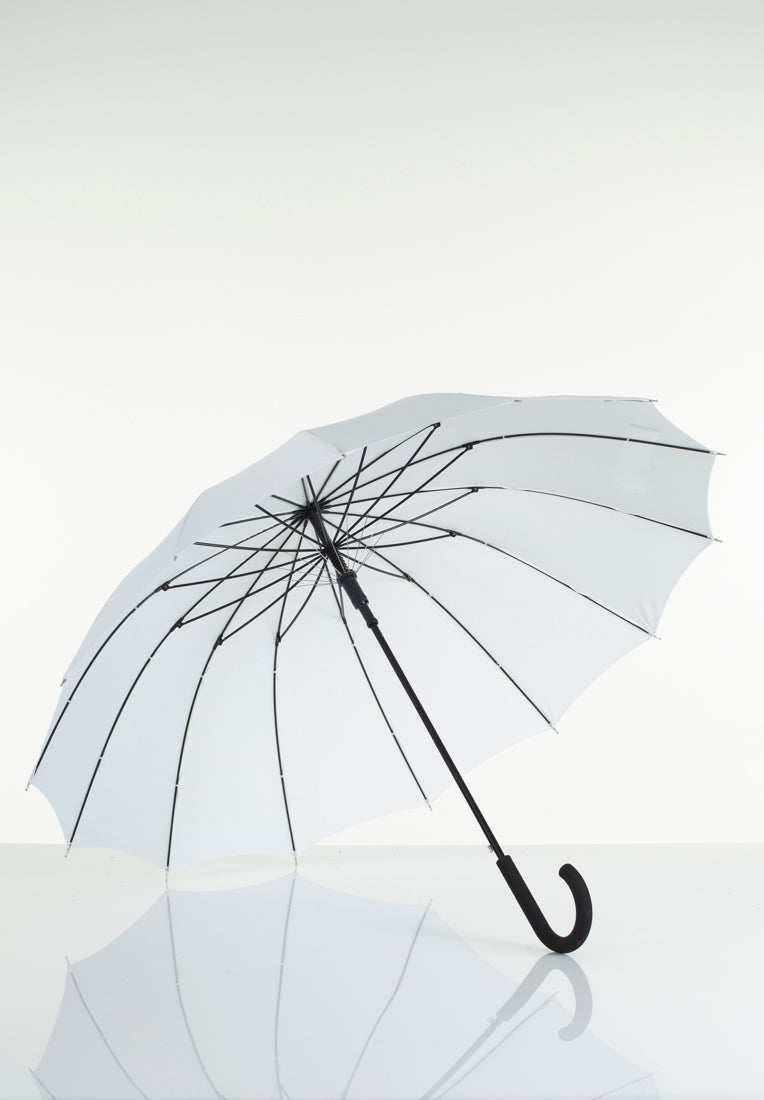 Lasessorrain-Iso sateenvarjo - 8781-14-Paneelinen Valkoinen-Sivusta