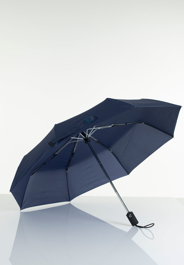 Lasessorrain-Täysautomaattinen kokoontaitettava sateenvarjo - 8772-Tummansininen-Sivusta
