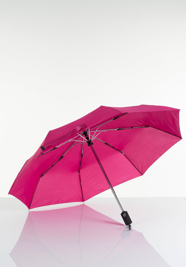 Lasessorrain-Täysautomaattinen kokoontaitettava sateenvarjo - 8772-Vadelma-Sivusta