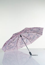 Lasessorrain-Täysautomaattinen kokoontaitettava sateenvarjo - 8772-Rosa kukkakuosi-Sivusta