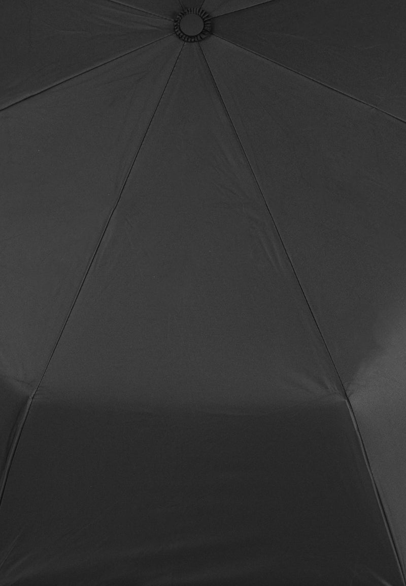 Täysautomaattinen kokoontaitettava sateenvarjo 3M heijastavalla reunalla MUSTAKULTA 4E