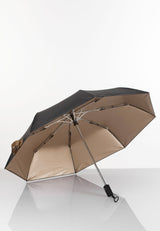 Täysautomaattinen kokoontaitettava sateenvarjo 3M heijastavalla reunalla MUSTAKULTA 1D