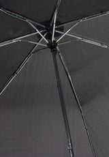Edullinen kokoontaitettava sateenvarjo 3M heijastinreunalla musta 6G
