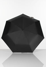 Edullinen kokoon taitettava sateenvarjo mustakulta 2E